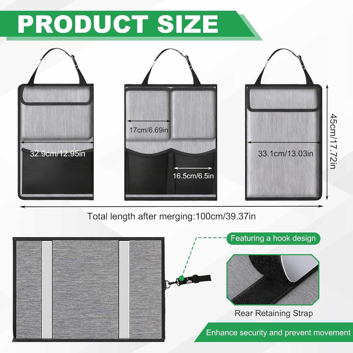 Kofferraum Organizer Auto – Rücksitz Tasche, Wasserdicht & Faltbar