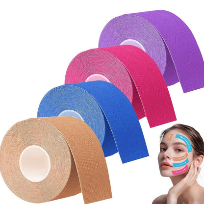Kinesiotape Gesicht 4 Rollen – Anti-Falten & Lifting Tape
