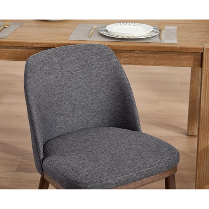Esszimmerstühle 4er Set Polsterstuhl mit Holzbeinen Schwarz