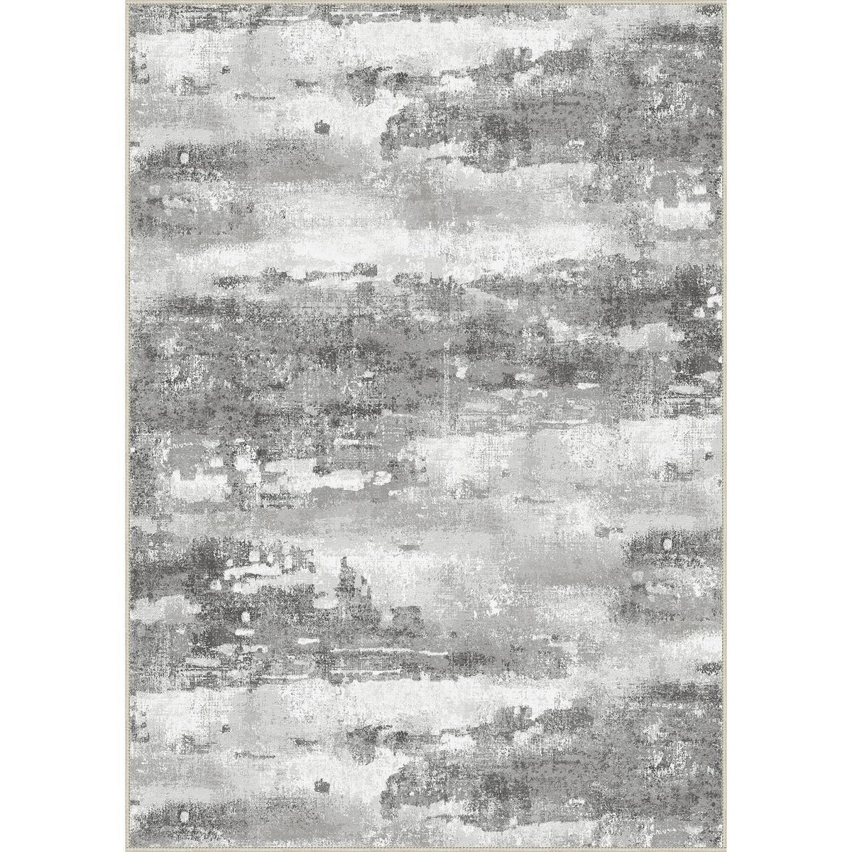 Moderner Wohnzimmerteppich Grau Farbverlauf 200x290 cm Waschbar