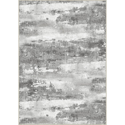 Moderner Waschbarer Teppich Grau 160x230 cm – Rechteckig & Rutschfest