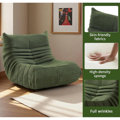 Bequemer Ecksitzsack – Lazy Sofa Grün für Wohnzimmer
