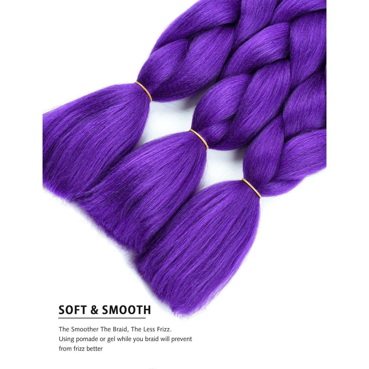 Lila Kunsthaar zum Einflechten – 24 Zoll Jumbo Braids