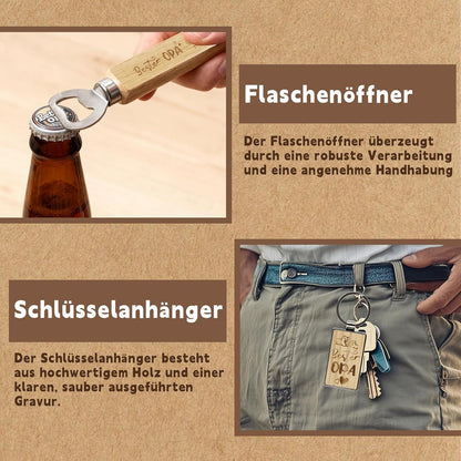 Opa Geschenkset: Zollstock, Bleistift & Co. in Geschenkbox