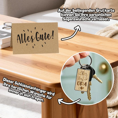 Opa Geschenkset: Zollstock, Bleistift & Co. in Geschenkbox