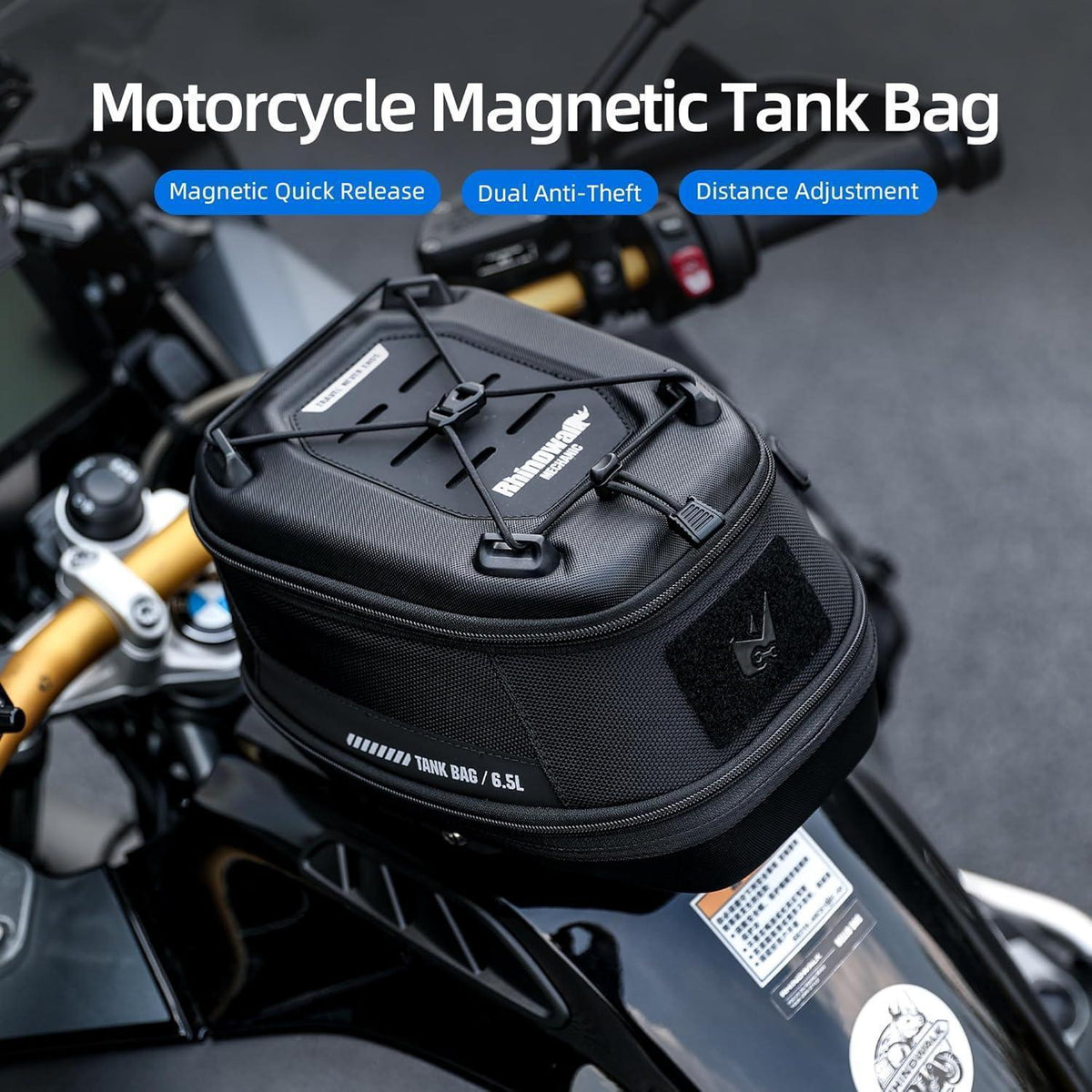 Motorrad Tanktasche Magnetisch, Schnellverschluss, 5-6.5L