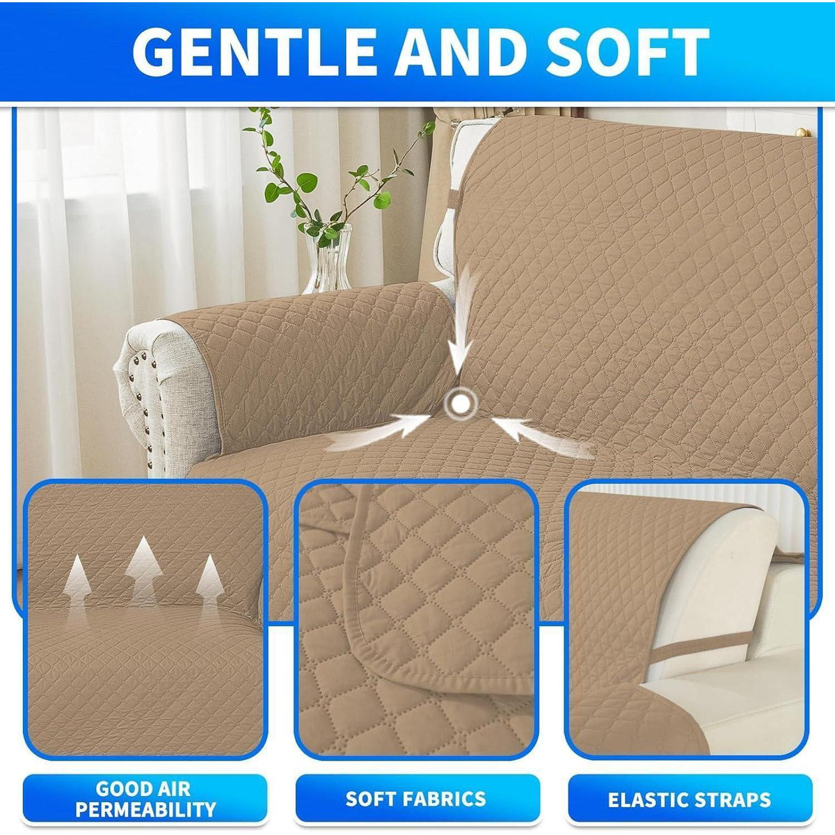 Wasserdichter Sofabezug L-Form 3 Sitzer – Schutz für Ihr Sofa