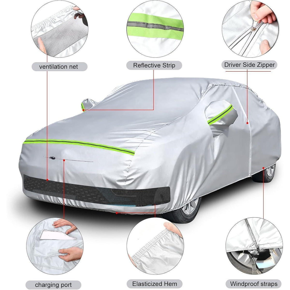 Autoabdeckung Renault Zoe 2012-2024, wasserdicht & allwetterfest