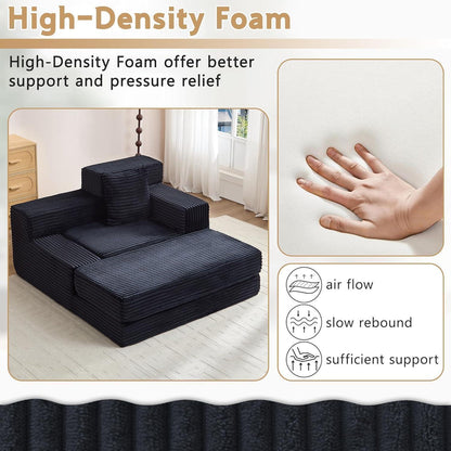 Schlafsofa Cord – Bequemes Schlafsessel für Wohnzimmer & Gästezimmer