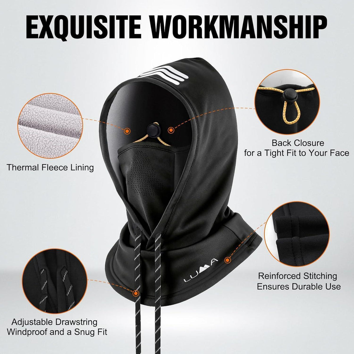 Sturmhaube Winter Fleece Balaclava für Herren Damen
