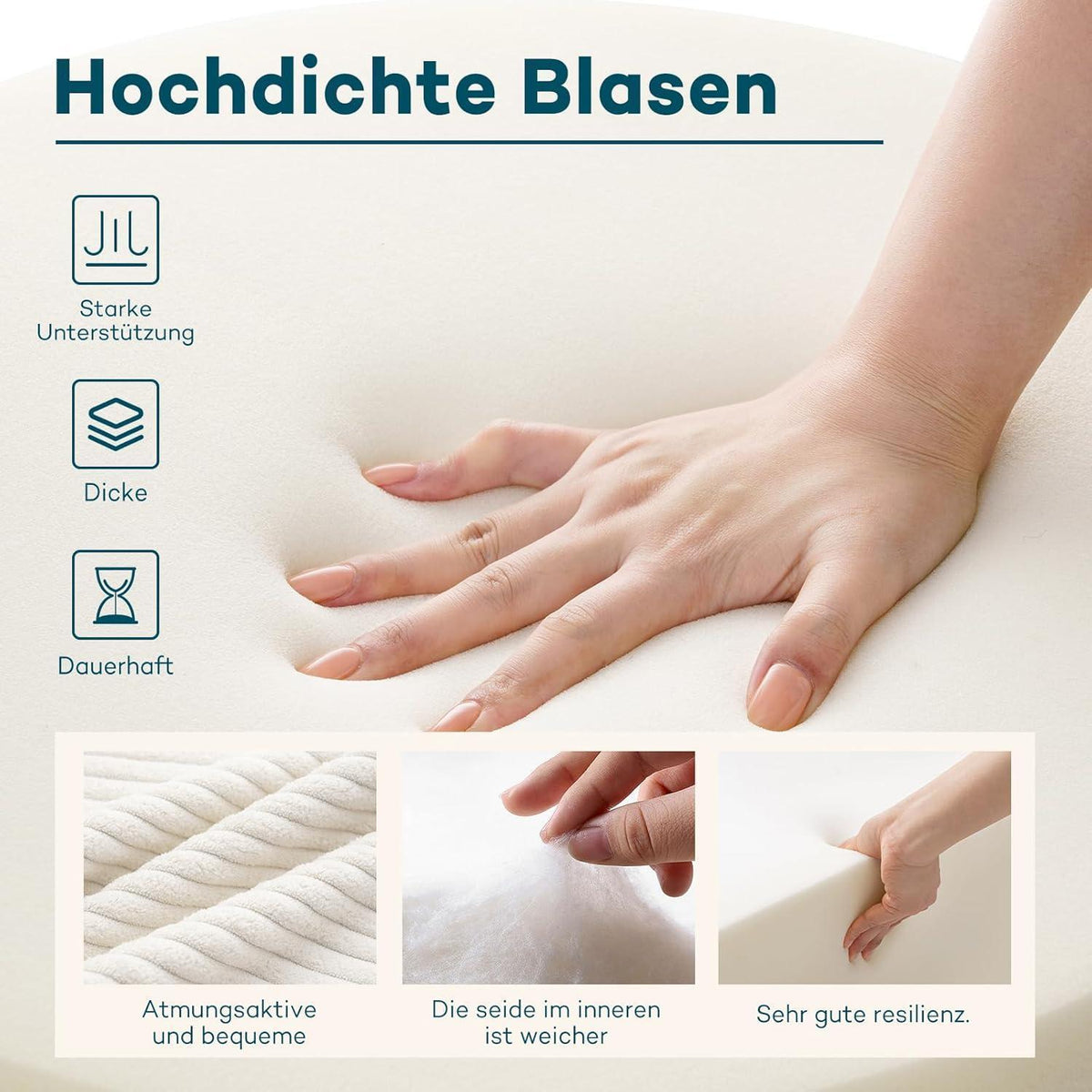 Faltbares Schlafsofa 3-in-1 – Schlafsessel & Gästebett Beige