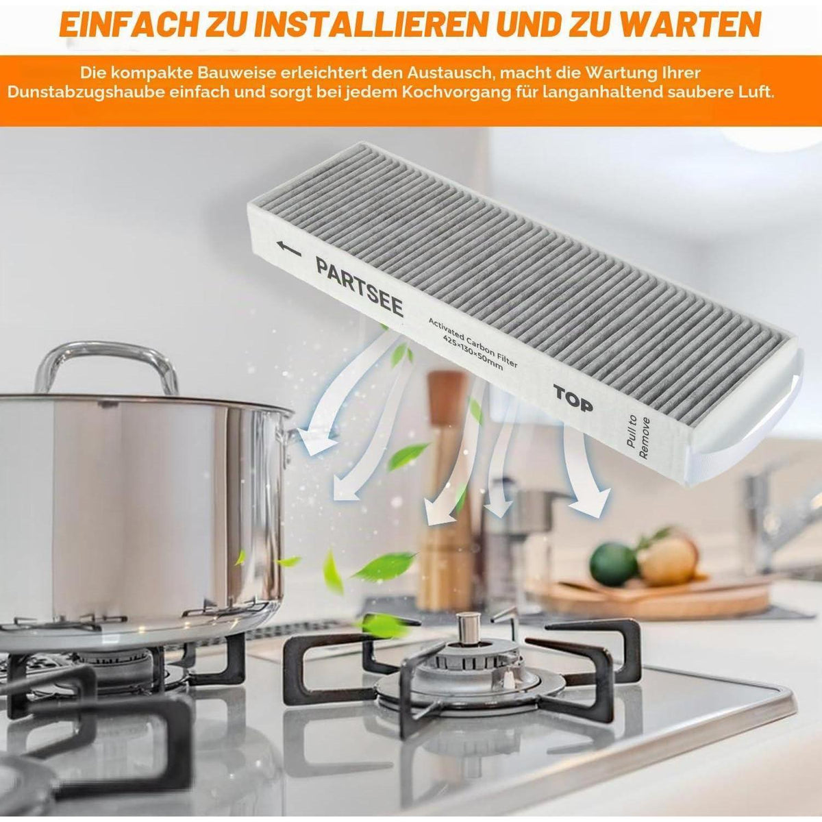 Aktivkohlefilter für Bora Pure Umluftkochfeld