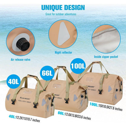 Wasserdichte Reisetasche 66L für Motorrad & Outdoor