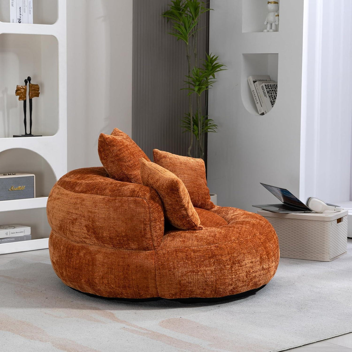 Boneless Lounger Sitzsack Sofa | Chenille Lazy Sofa für Gaming & Entspannung