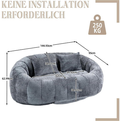 Sitzsack Sofa Grau – Bequemer Lounger für Entspannung