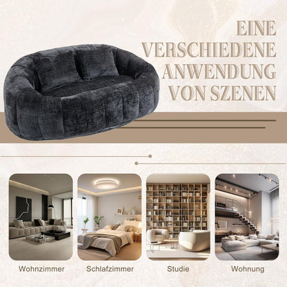 Sitzsack Sofa Schwarz – Bequemer Lounger für Entspannung