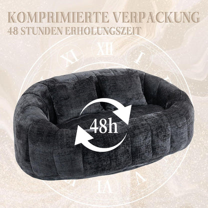 Sitzsack Sofa Schwarz – Bequemer Lounger für Entspannung