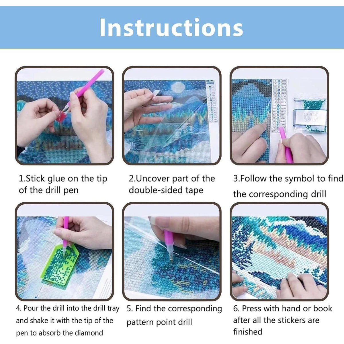 5D Diamant Painting Set Erwachsene – 30x40cm Bastelbild