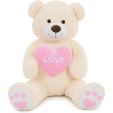 Riesiger Teddybär 130cm mit Herz – Kuscheltier & Valentinstagsgeschenk