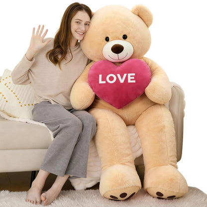 Riesiger Kuschelteddybär 183cm mit Herz – I Love You