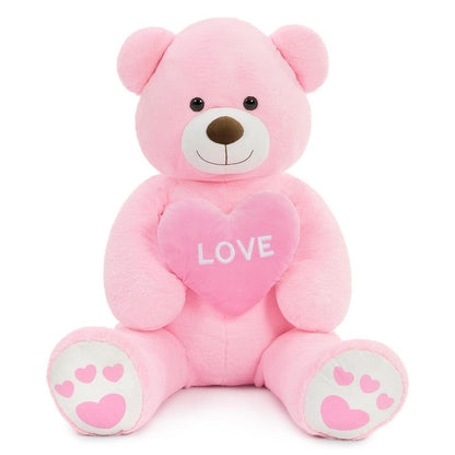 Riesiger 130cm Teddybär mit Herz – Kuscheltier & Valentinstagsgeschenk