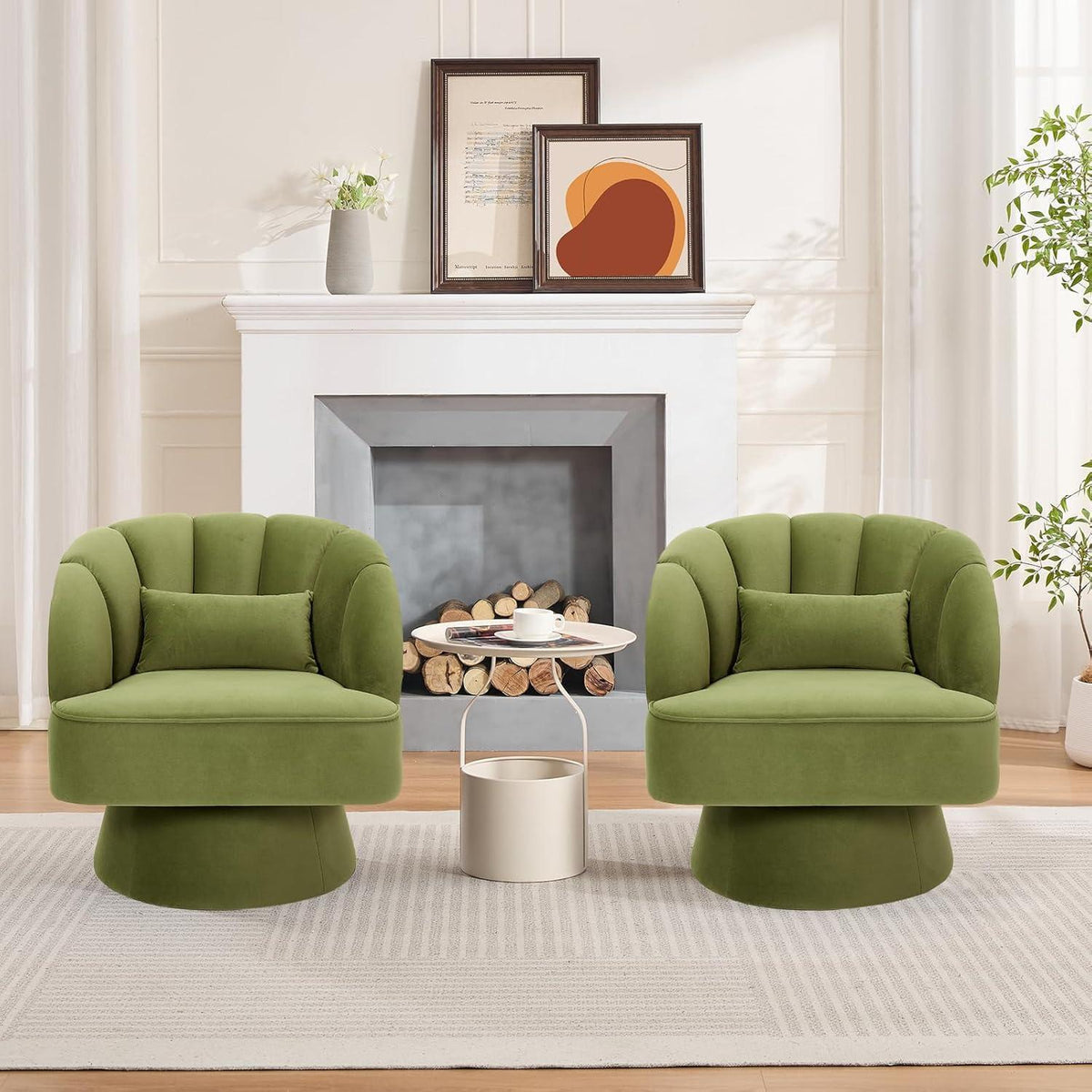 Sessel Relaxsessel Smaragdgrün – 360° Drehbar & Bequem