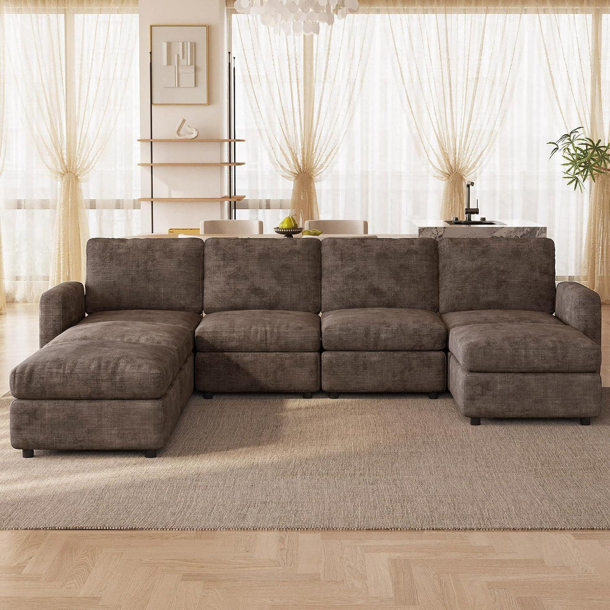 Modulares Cloud Sofa – 7-Sitzer, Weich & Bequem