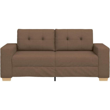 Modernes Sofa Braun 140cm – Stoff Sessel für Wohnzimmer
