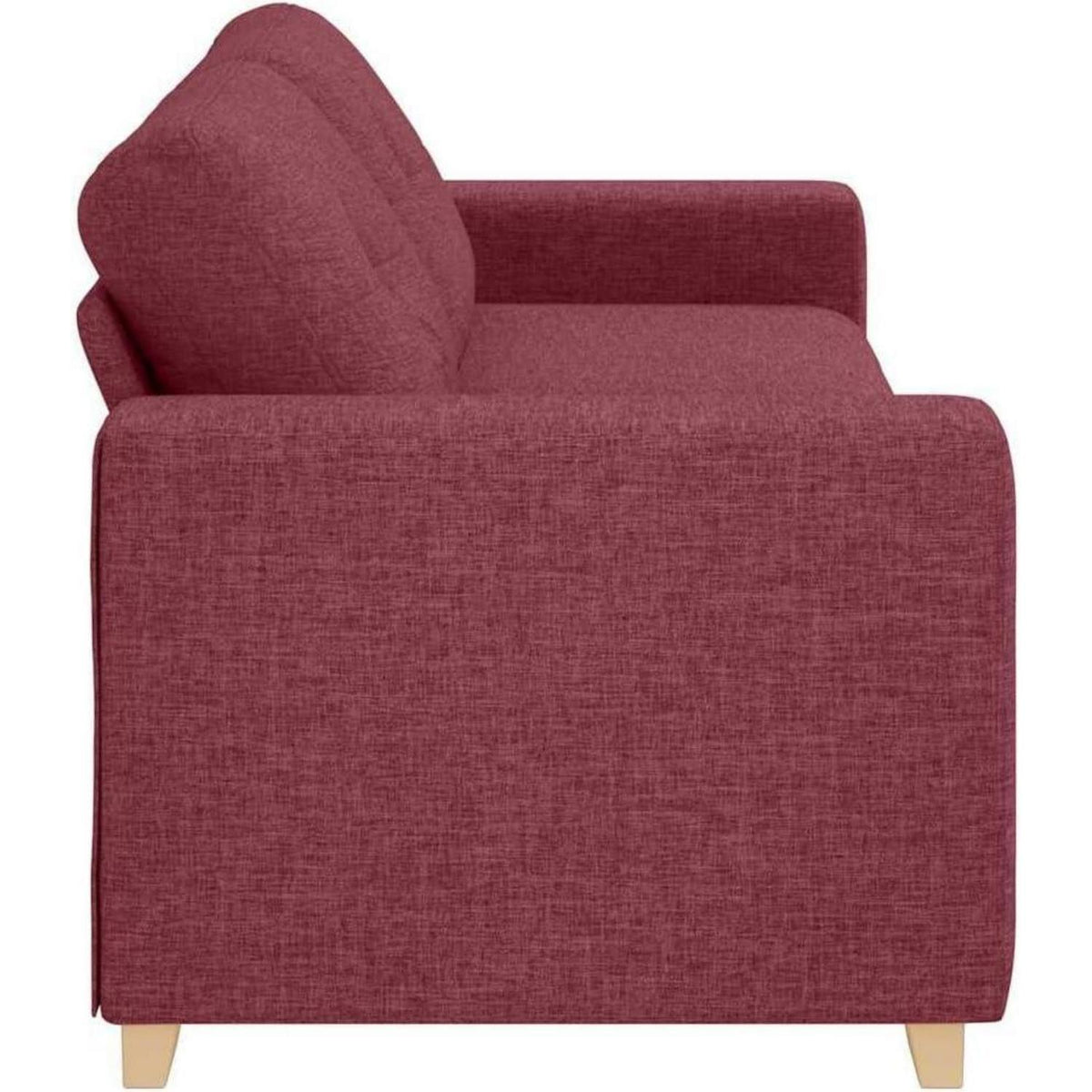 Modernes Sofa Weinrot 180 cm – Stoff & Wohnzimmer