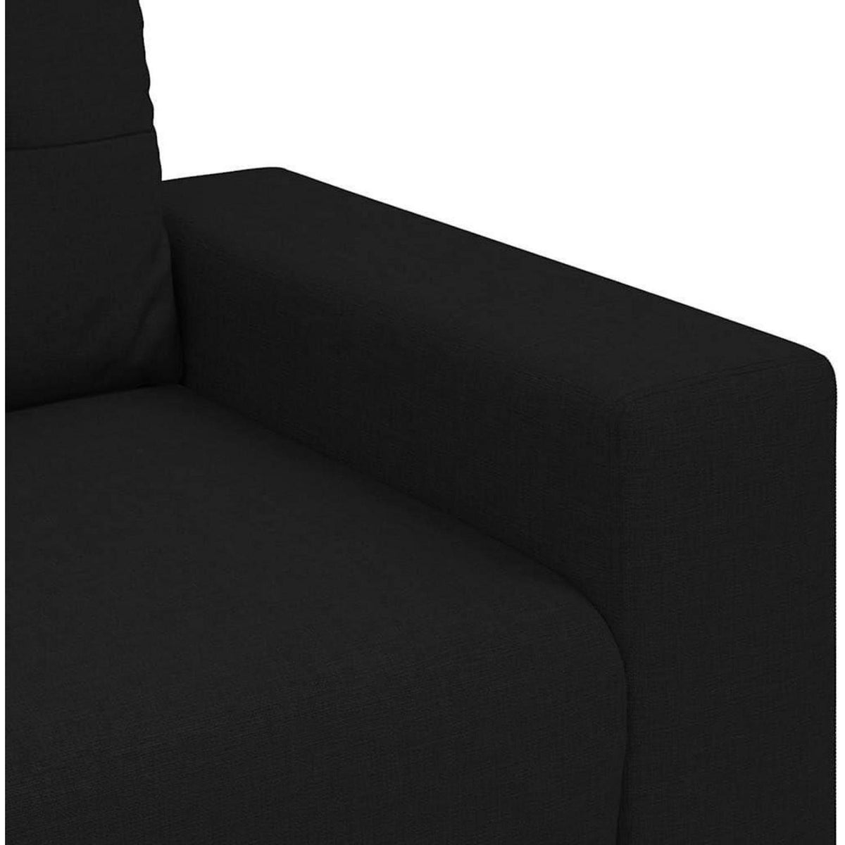 Modernes Sofa Schwarz 140cm – Stoff & Wohnzimmer