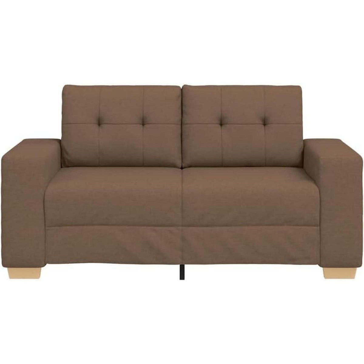 Modernes Sofa Braun 120cm – Stoff Sessel für Wohnzimmer