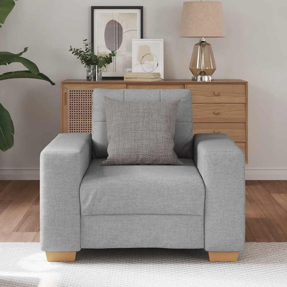 Modernes Sofa Wolkengrau – Bequemer Sessel für Wohnzimmer
