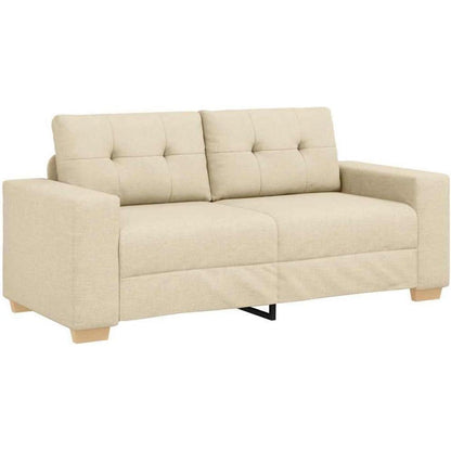 Modernes Sofa Stoff Creme 140 cm – Wohnzimmer Sessel