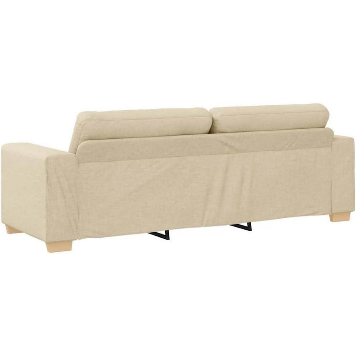 Modernes Sofa Stoff Creme 180 cm – Wohnzimmer Couch