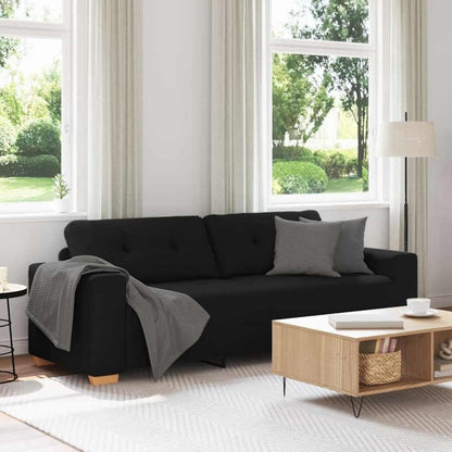 Modernes Sofa Schwarz 180 cm – Stoff & Wohnzimmer