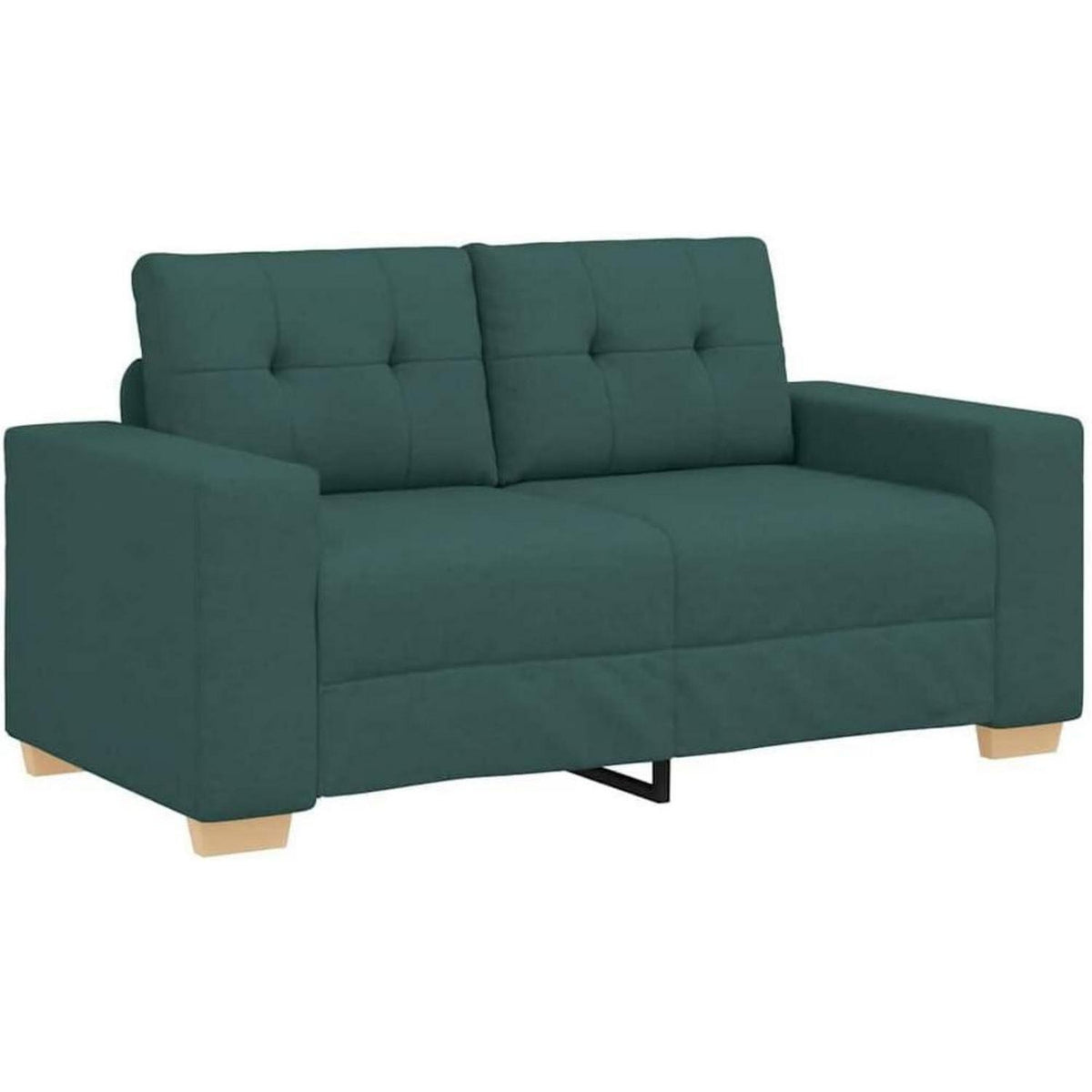 Modernes Sofa Dunkelgrün – Stoff Sessel für Wohnzimmer 120cm