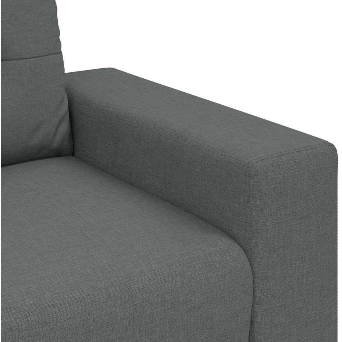Modernes Sofa Dunkelgrau – Stoffsofa für Wohnzimmer 140cm