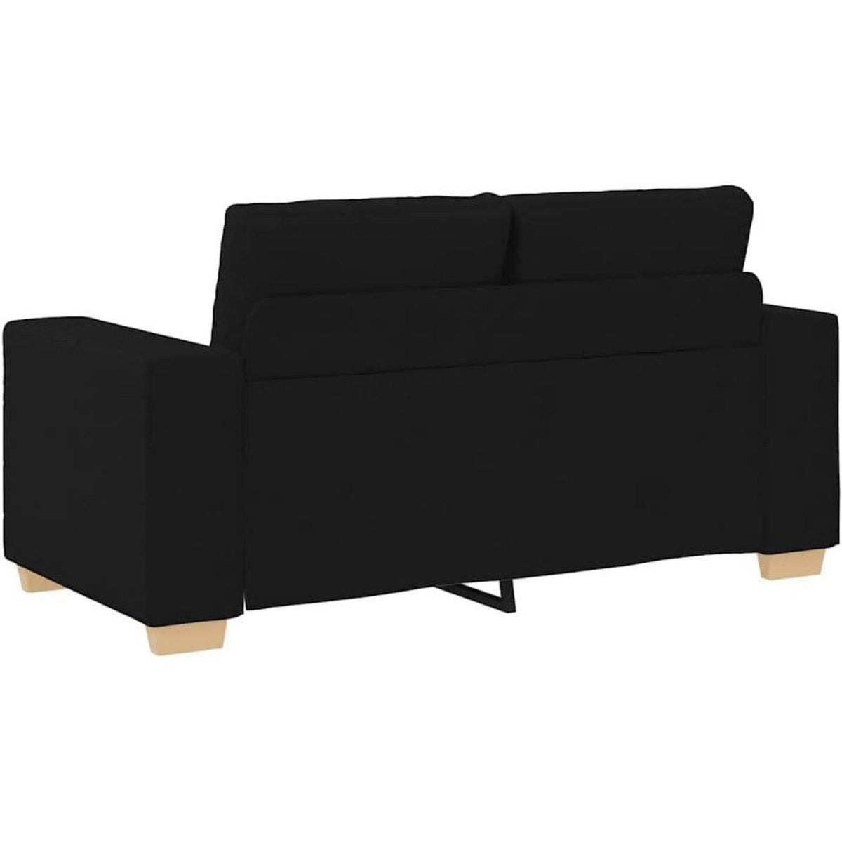 Modernes Sofa Schwarz 120cm – Stoff Sessel Wohnzimmer