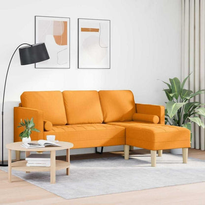 L-förmiges Ecksofa Dunkelgelb – Modernes Sofa Set 173x131x67cm