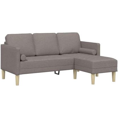 Ecksofa L-Form Taupe – Modernes Sofa Set 173x131x67cm