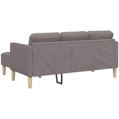 Ecksofa L-Form Taupe – Modernes Sofa Set 173x131x67cm