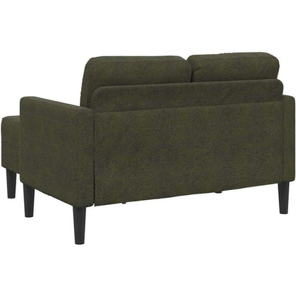 Ecksofa 2er mit Chaiselongue Armeegrün – Komfortables Wohnzimmer Sofa