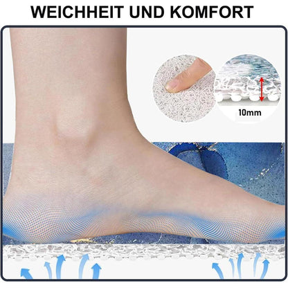 Rutschfeste Duschmatte 130x160 cm mit Ablaufloch