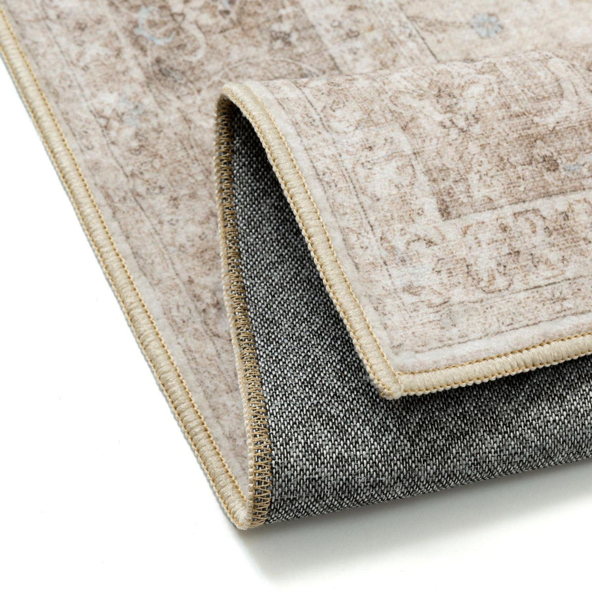 Waschbarer Wohnzimmerteppich Beige 300x400cm Kurzflor