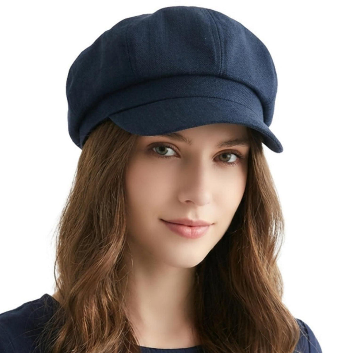 Damen Ballonmütze aus Baumwolle & Leinen – Vintage Schirmmütze