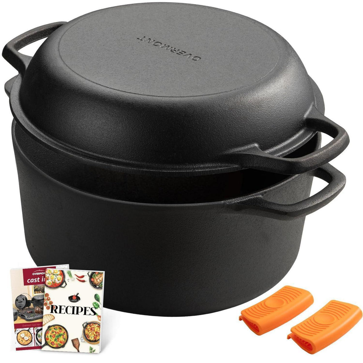 Gusseisen Dutch Oven 28cm - Vielseitiger Topf mit Deckel