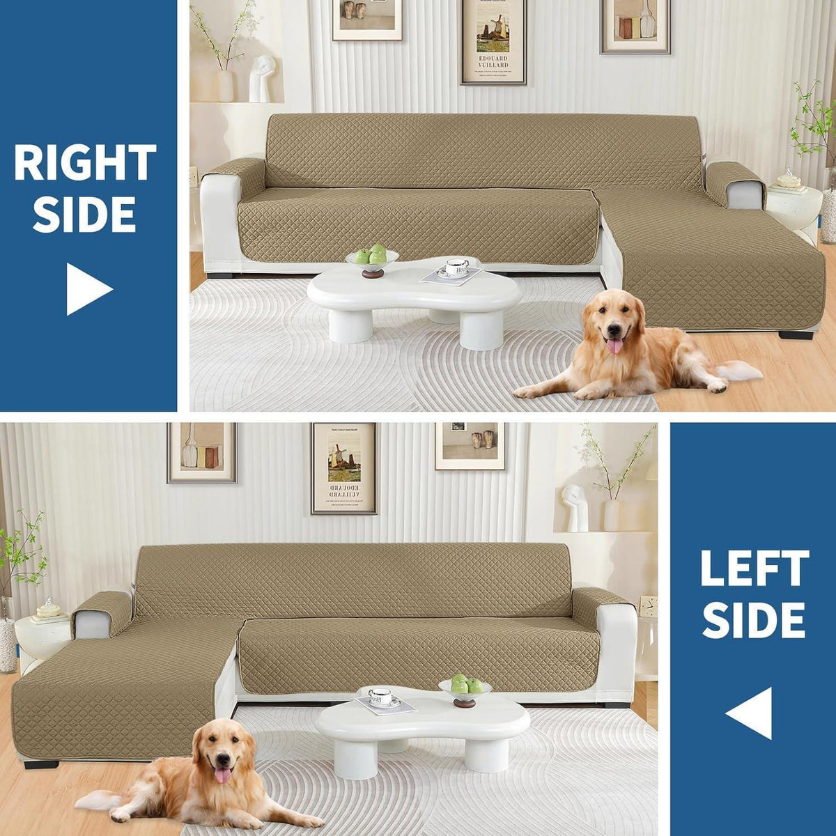 Wasserdichter Couchbezug L-Form 4 Sitzer – Pflegeleicht & Waschbar