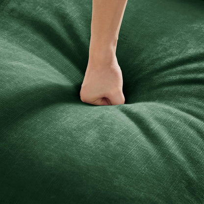 Modulares Sofa 3-Sitzer & 2-Sitzer mit Rüschenschürze, Grün