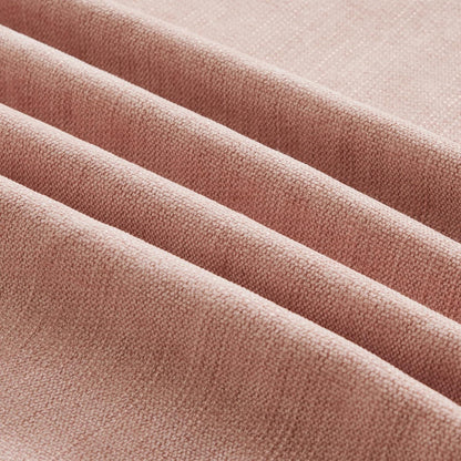 L-förmiges Ecksofa Mittelalter Stil Rosa mit Ottomane & Rüschenschürze