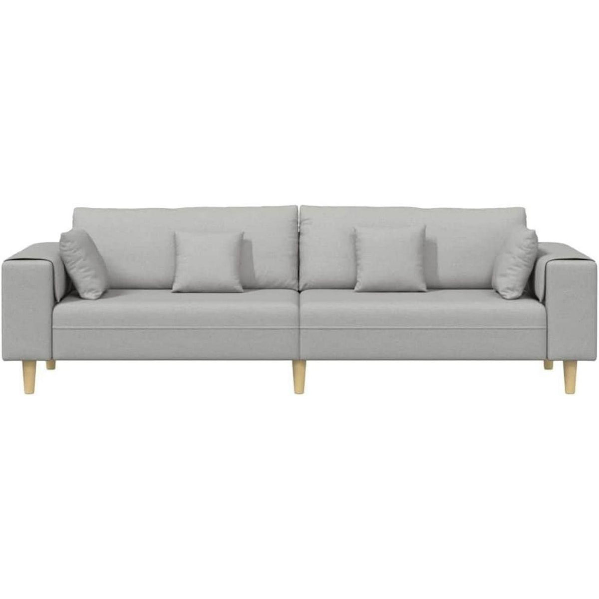 Ecksofa mit Schlaffunktion Wolkengrau – Stoffsofa für das Wohnzimmer